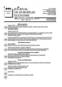 Journal of European Economy Volume 8, Issue 4, December 2009, Pages 339-457