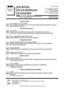 Journal of European Economy Vol. 12, Number 3, September 2013, pp 245-399